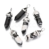 Natural Gemstone Double Terminated Pointed Pendants X-G-F295-04E-1