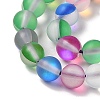 Electroplated Synthetic Moonstone Beads Strands G-C131-B01-01-3