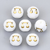 Electroplate Glass Beads EGLA-S178-11I-02-1