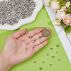 400Pcs 10 Styles Tibetan Style Alloy Beads FIND-PA0001-37-3