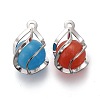 Cat Eye Pendants KK-H738-04P-2