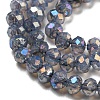 Transparent Baking Paint Glass Beads Strands DGLA-F002-02B-01-4