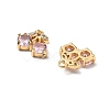 Brass Micro Pave Cubic Zirconia Pendants KK-A259-22G-02-2