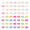 80Pcs 2 Styles Opaque Acrylic Beads OACR-TA0004-90-2