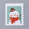 Snowman Pattern Christmas Kraft Paper Tags CDIS-E010-02D-1