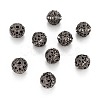 Brass Rhinestone Beads RB-H041-12-2