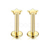 Star Stainless Steel Internally Threaded Labrets WG955BE-08-1