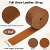 2M Flat AB Grade Cowhide Leather Cord AJEW-WH0479-73F-03-2
