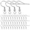 100Pcs 304 Stainless Steel Earring Hooks STAS-SC0006-40-1