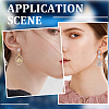 12Pcs 2 Color Brass Pave Clear Cubic Zirconia Cone Stud Earring Findings DIY-CN0002-78-5