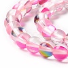 Synthetic Moonstone Beads Strands G-E573-02A-17-4