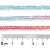 Transparent Painted Glass Beads Strands LS-DGLA-A034-T2mm-A11-4