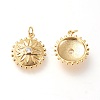 Brass Pendants ZIRC-L098-026G-2