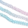 Transparent Painted Glass Beads Strands X-DGLA-A034-T1mm-A22-4