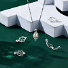 14Pcs Brass Locket Pendants KK-BC0014-97-5