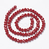 Opaque Solid Color Glass Beads Strands EGLA-A034-P10mm-D02-2