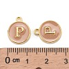 Golden Plated Alloy Enamel Charms X-ENAM-S118-06P-3