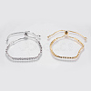 Adjustable Brass Micro Pave Cubic Zirconia Bracelets BJEW-G588-01-1