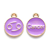 Alloy Enamel Pendants X-ENAM-S124-01A-01D-1