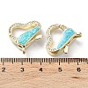 Rack Plating Brass Micro Pave Cubic Zirconia Lobster Claw Clasps KK-C041-03A-G-4