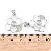 Brass Micro Clear Cubic Zirconia Peg Bails Pin Pendants KK-CBA6A75-52C-P-3