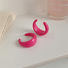 Acrylic C-Shape Stud Earrings FS-WG8BEC0-07-1
