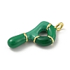 Brass Enamel Pendants KK-E093-03G-P-2