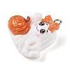 Halloween Themes Opaque Resin Pendants RESI-Z040-01P-02-2