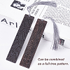 2Pcs 2 Style Blackwood Bookmarks AJEW-PH0001-76-3
