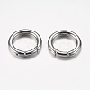 Tarnish Resistant 304 Stainless Steel Spring Gate Rings STAS-F149-22P-1
