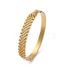 Ion Plating(IP) 304 Stainless Steel Hinged Bangles for Women STAS-Z114-08G-4