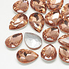 Pointed Back Glass Rhinestone Cabochons RGLA-T081-13x18mm-08-1