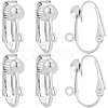 36Pcs Brass Clip-on Earring Findings KK-BBC0016-10S-1