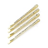 Metal Rhinestone Hair Bobby Pins FIND-WH0152-33G-1