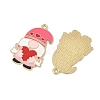 Easter Alloy Enamel Pendants ENAM-I082-02G-10-2