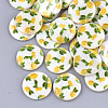 Printed Freshwater Shell Beads X-SHEL-S274-63A-1
