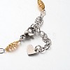 304 Stainless Steel Charm Bracelets STAS-O054-34-3