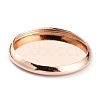 304 Stainless Steel Cabochon Settings STAS-Y001-12D-RG-4