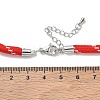 Ployester Core-Wrapped Round Cord Necklace Making KK-CBACFA2-03P-26-3