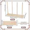 4 Spools Wooden Thread Holder DIY-WH0308-732-4