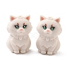 Persian Cat Shape Food Grade Silicone Focal Beads SL-CBAAE23-02-1