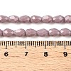 Opaque Solid Color Beads Strands EGLA-N013-P4mm-D09-4