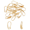 SUPERFINDINGS 20Pcs Brass Earring Hooks KK-FH0007-17G-1