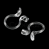 Resin Clip-on Earring Findings X1-FIND-H046-15-3