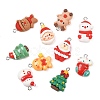 Christmas Opaque Resin Pendants RESI-I350-01-2