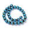 Handmade Inner Flower Lampwork Beads Strands LAMP-L072-B03-2