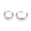 Tarnish Resistant 304 Stainless Steel Huggie Hoop Earrings EJEW-G272-02-8mm-P-3