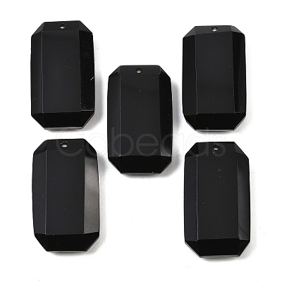 Natural Obsidian Pendants G-H325-03H-1