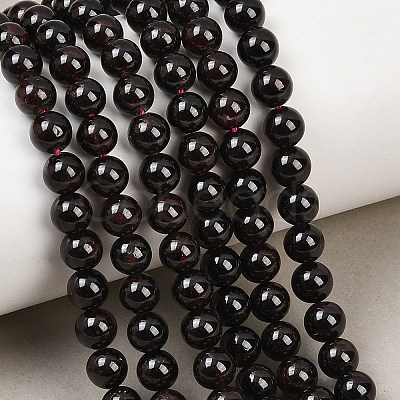 Garnet Round Beads Strands G-O081-03-6mm-1