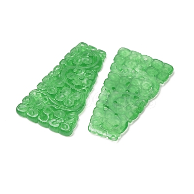Dyed Natural Quartz Carved Pendants GG-CBA0022-14A-1